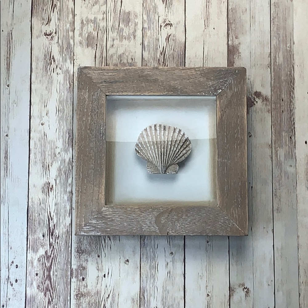 Seashell picture frame